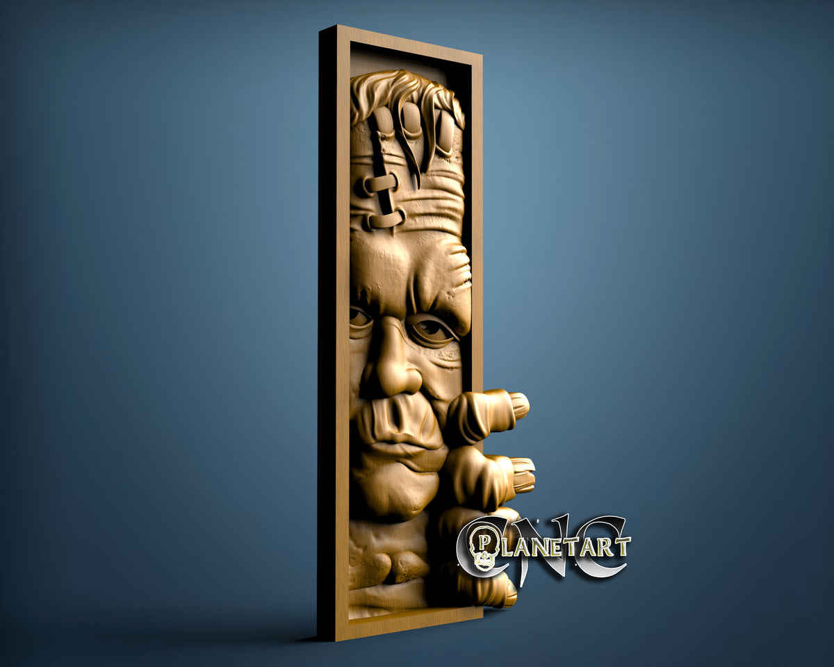 Book Holder Frankenstein, 3D STL Model 11297 – Cnc Planet Art