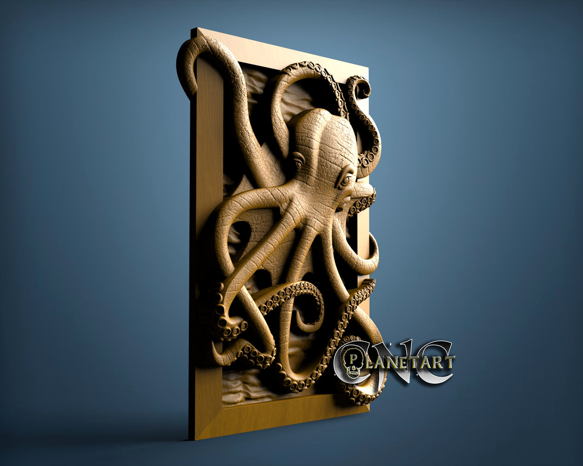 Octopus Chip Clip by Triple G Workshop, Download free STL model