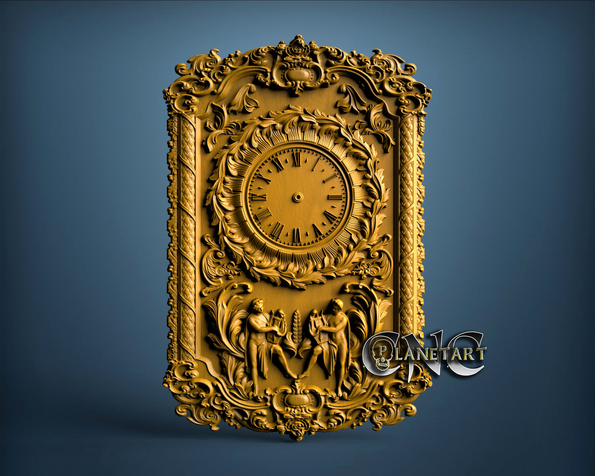 Acient Roman Clasic Clock 3d Stl Model 1236 Cnc Planet Art