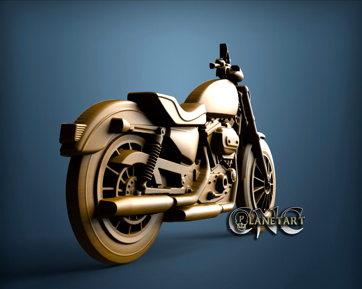 Harley Davidson, 3D STL Model 9904 – Cnc Planet Art
