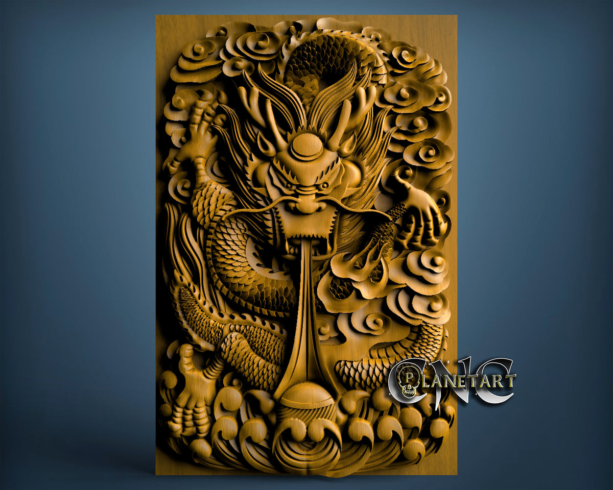 Dragon, 3D STL Model 1001 – Cnc Planet Art