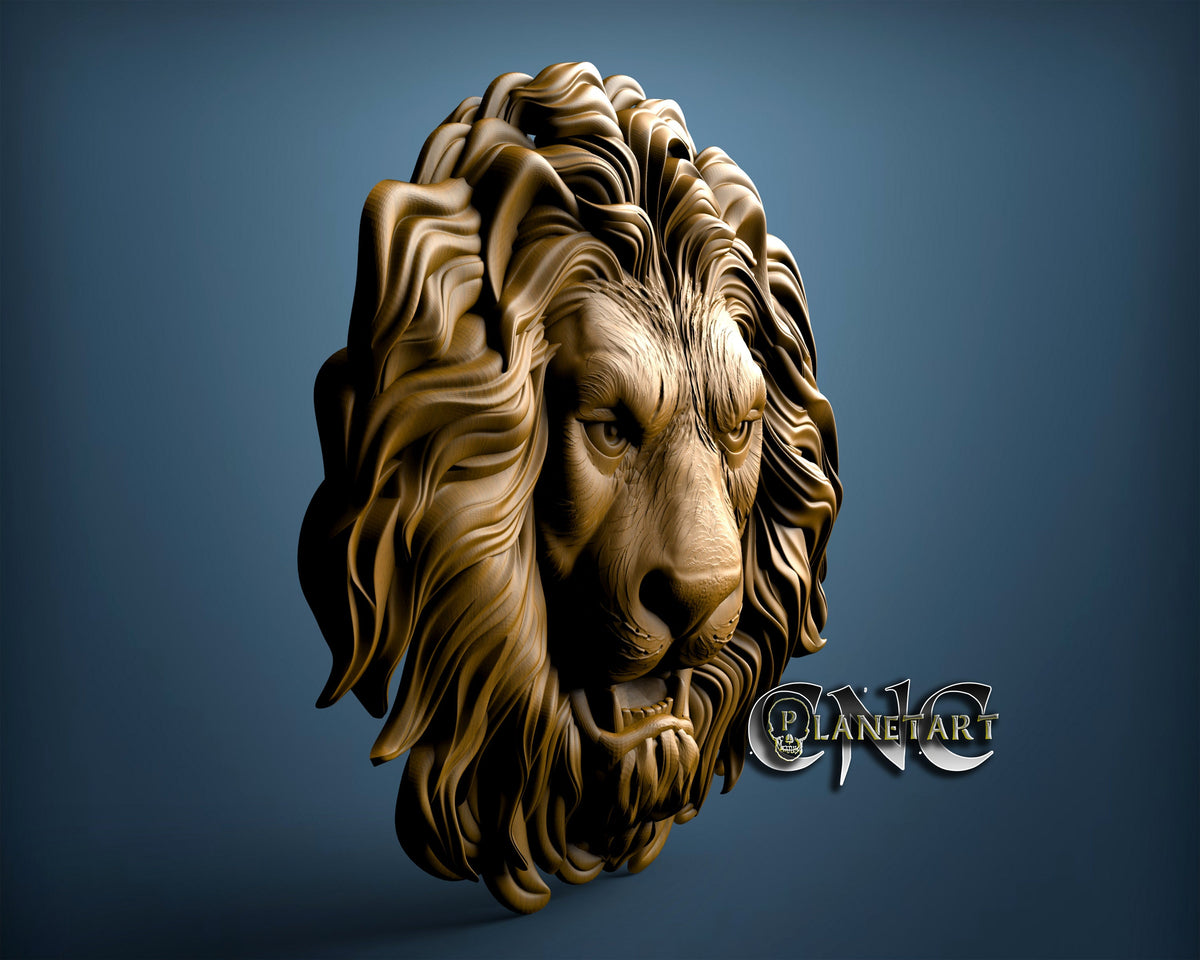Lion, 3D STL Model 0628 – Cnc Planet Art