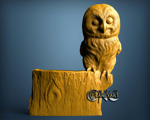 Owl, 3D STL Model 0980