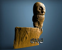 Owl, 3D STL Model 0980