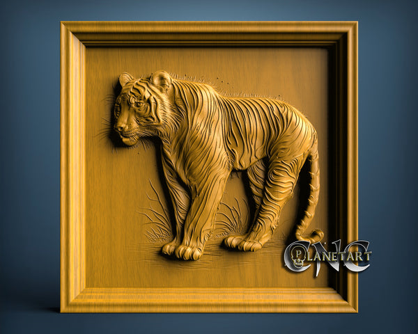 Tiger, 3D STL Model 0984