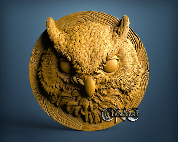 Owl, 3D STL Model 0990