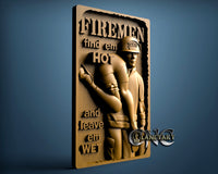 Fireman find them hot shield, 3D STL Model 10069