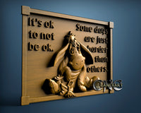 Eeyore - Shield hard life, 3D STL Model 10226