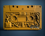 Cassette Tape, 3D STL Model 10390