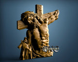 Jesus in Cross, 3D STL Model 11235