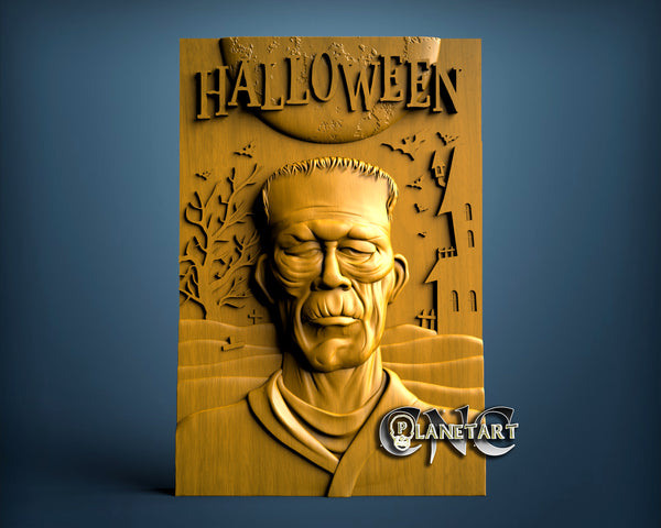 Halloween Frankenstein, 3D STL Model 11248