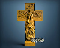 Joy the World Cross, 3D STL Model 11278