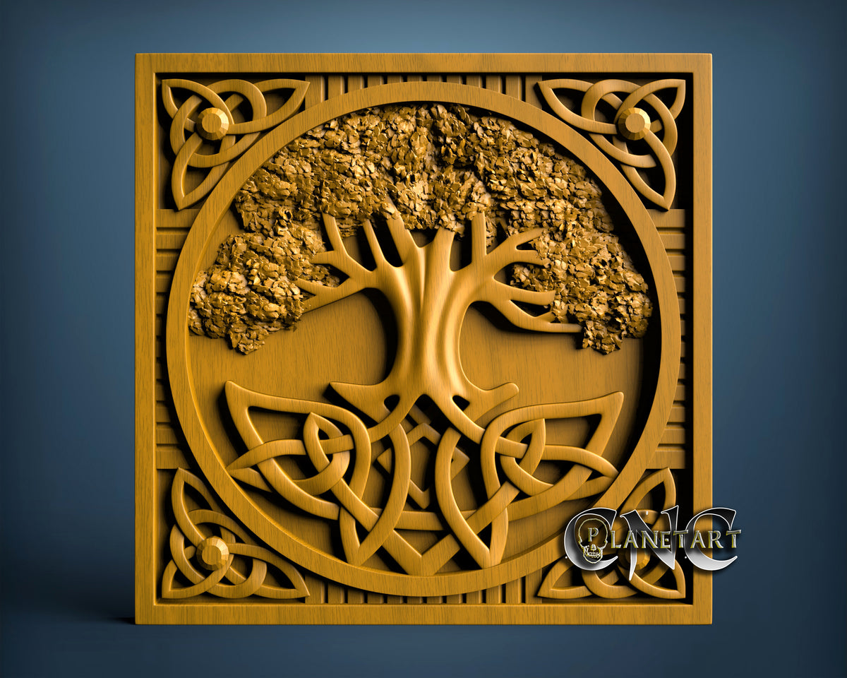 Celtic tree of life, 3D STL Model 11319 – Cnc Planet Art