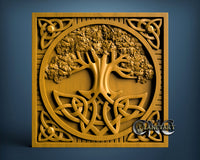 Celtic tree of life, 3D STL Model 11319