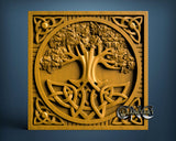 Celtic tree of life, 3D STL Model 11319