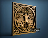 Celtic tree of life, 3D STL Model 11319