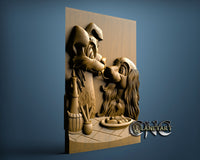 Lady and Trump, 3D STL Model 11385