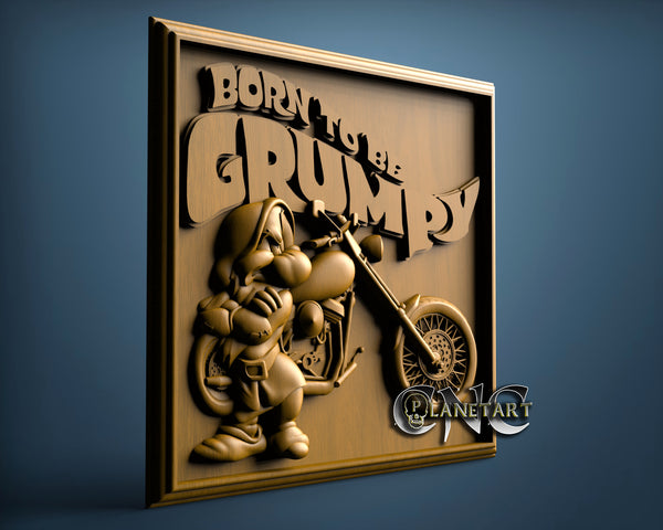 Grumpy 3D STL Model 11398 Cnc Planet Art