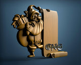 Santa with Paper List, 3D STL Model 11407