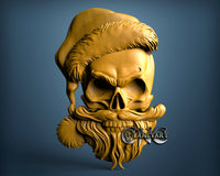 Christmas Skull, 3D STL Model 11411