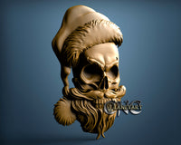 Christmas Skull, 3D STL Model 11411