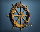 Star Ship Wheel, 3D STL Model 11424