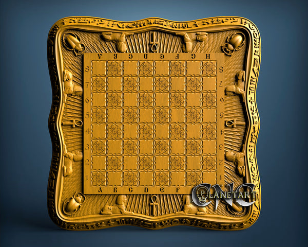 Egypt Chessboard , 3D STL Model 11440