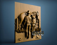Countryside Couple, 3D STL Model 11465