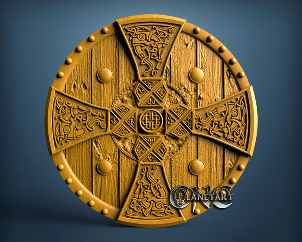 Viking Shield, 3D STL Model 11470