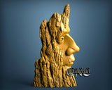 Woodman Face, 3D STL Model 11471