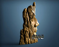 Woodman Face, 3D STL Model 11471