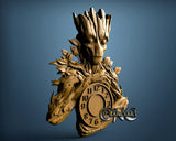 Groot  Clock, 3D STL Model 11472