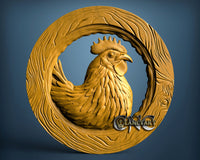 Rooster, 3D STL Model 11488