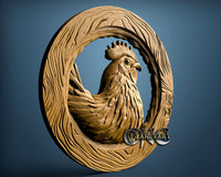 Rooster, 3D STL Model 11488