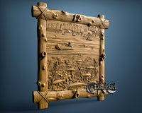 Fisherman Clock, 3D STL Model 11489