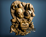 Mickey Mouse in Love, 3D STL Model 11515