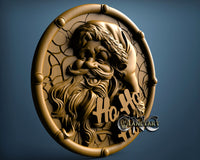 Santa Ho Ho Ho, 3D STL Model 11522