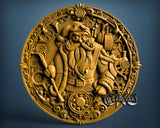 Steampunk Santa Claus, 3D STL Model 11523