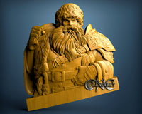 Santa with Present, 3D STL Model 11524