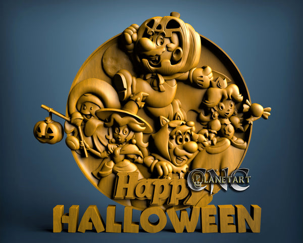 Super Mario Halloween, 3D STL Model 11529