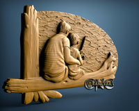 Father and Son, 3D STL Model 11548