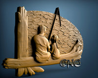 Father and Daughter, 3D STL Model 11548