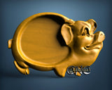 Pig Plate, 3D STL Model 11555