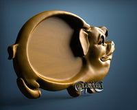 Pig Plate, 3D STL Model 11555