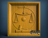 Justice Symbol, 3D STL Model 11570