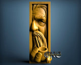 Book Holder - Old Man, 3D STL Model 11572