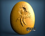 Dinosaur egg, 3D STL Model 11578