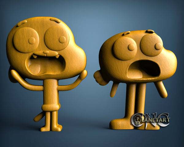 Gumball and Darwin, 3D STL Model 11581