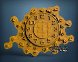 Swallow Birds Clock, 3D STL Model  11607