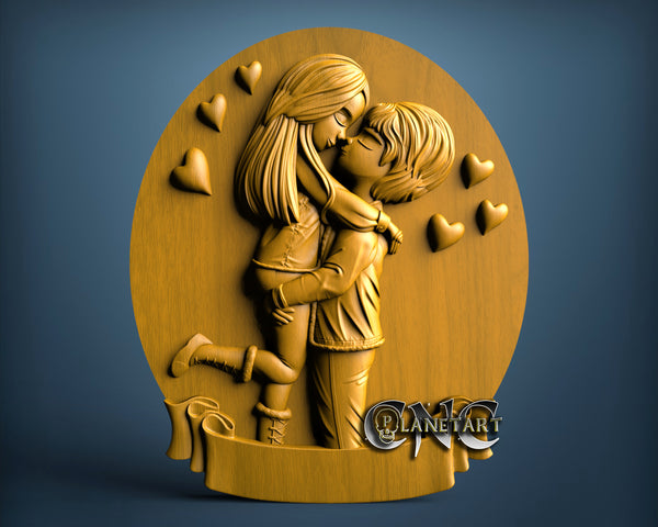 Love Couple, 3D STL Model 11610